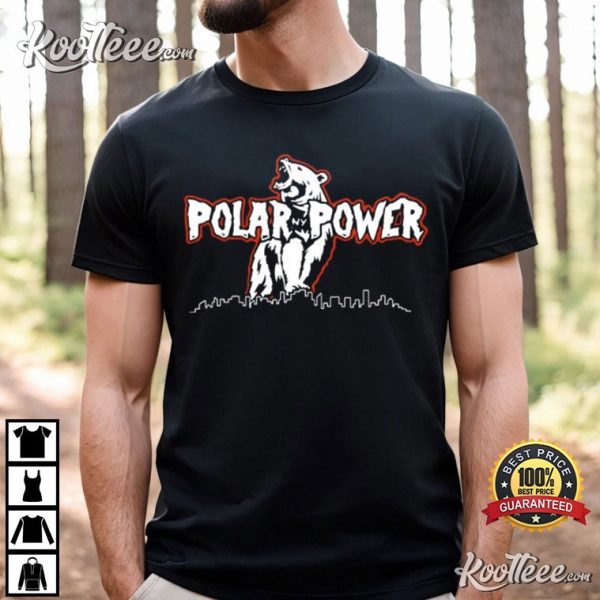 Polar Power NY Mets Bear And City T-Shirt