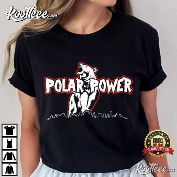 Polar Power NY Mets Bear And City T-Shirt