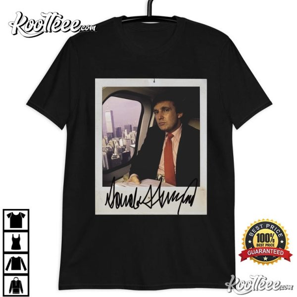 Swaggy Vintage Donald Trump Portrait Signed Polaroid T-Shirt