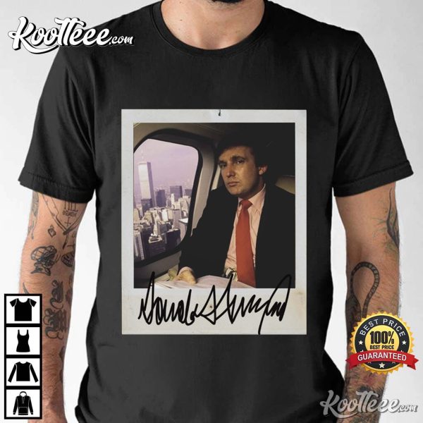 Swaggy Vintage Donald Trump Portrait Signed Polaroid T-Shirt