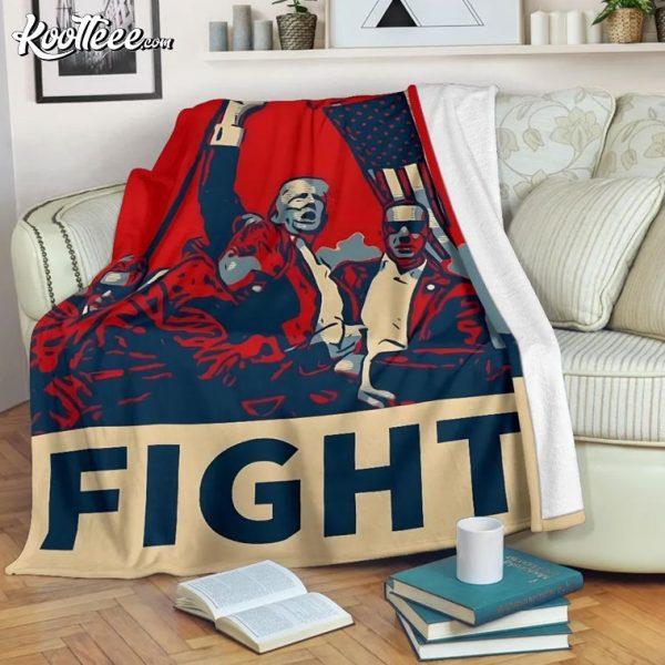 Trump Fight Election Fleece Blanket