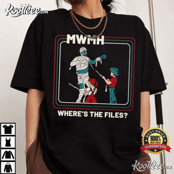 Murder With My Husband Where’s The Files T-Shirt