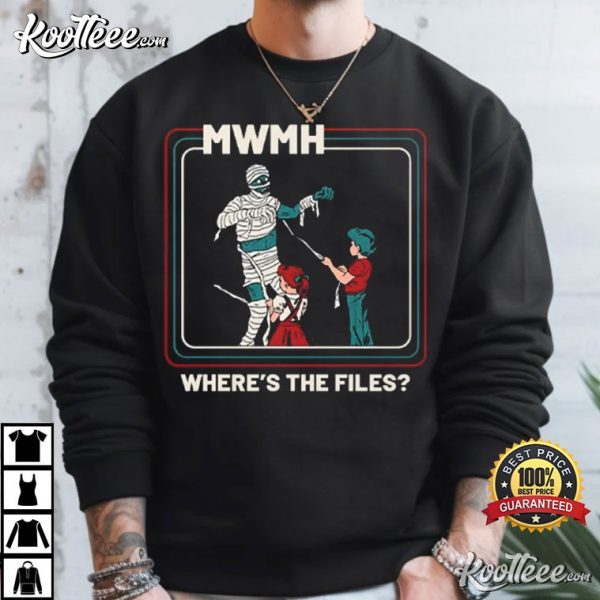 Murder With My Husband Where’s The Files T-Shirt