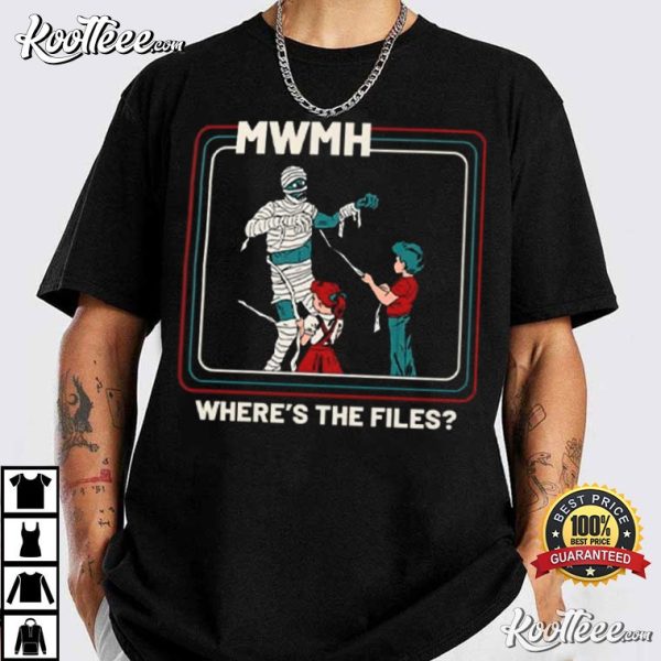 Murder With My Husband Where’s The Files T-Shirt