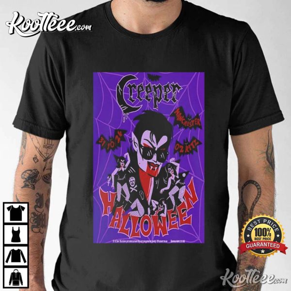 Creeper Manchester O2 Ritz 31 October 2024 Halloween T-Shirt