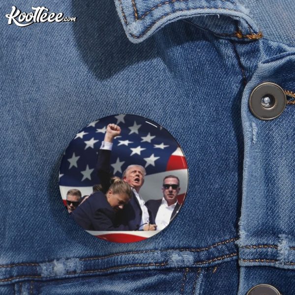 Trump Assassination Attempt Commemorative Pin Button