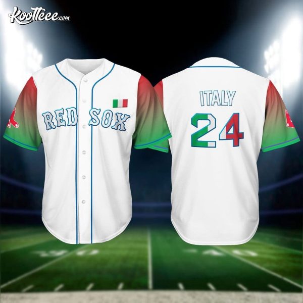 Boston Red Sox Italian Celebration 2024 Gift Baseball Jersey