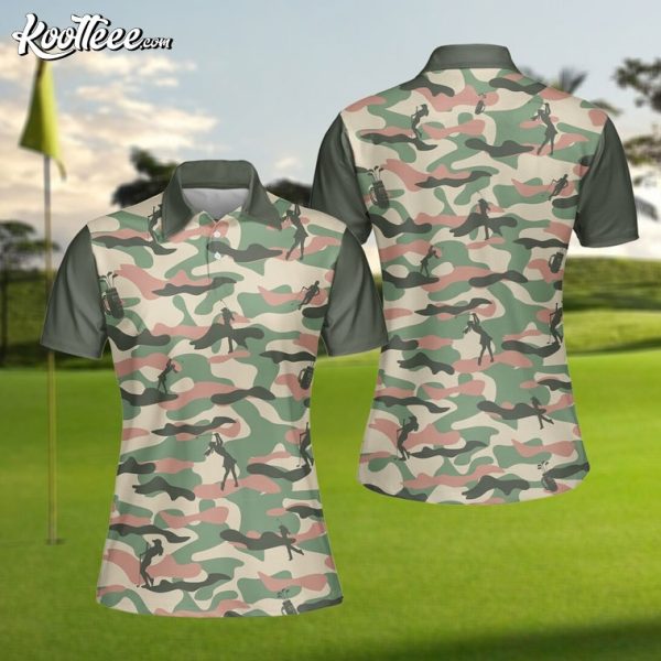 Womens Golf Gift Camo Polo Shirt