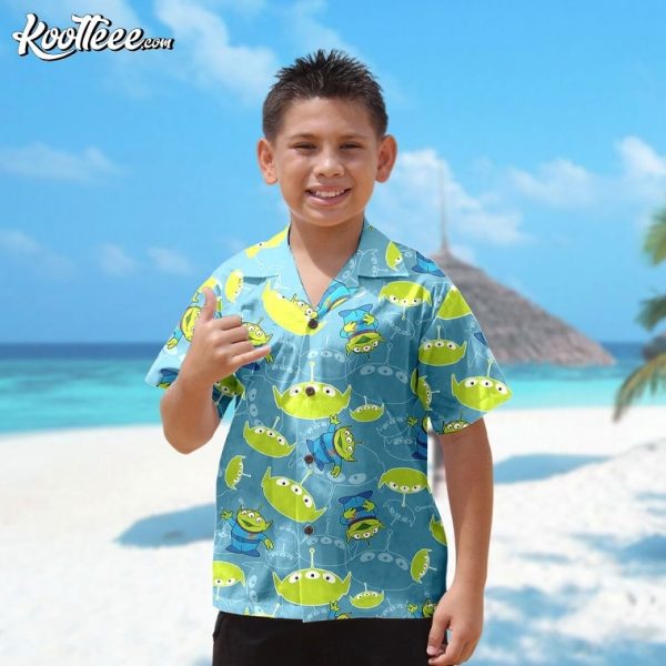 Toy Story Aliens Little Green Men Hawaiian Shirt And Shorts