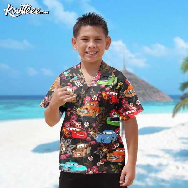 Cars Lightning Mcqueen Summer Hawaiian Shirt And Shorts