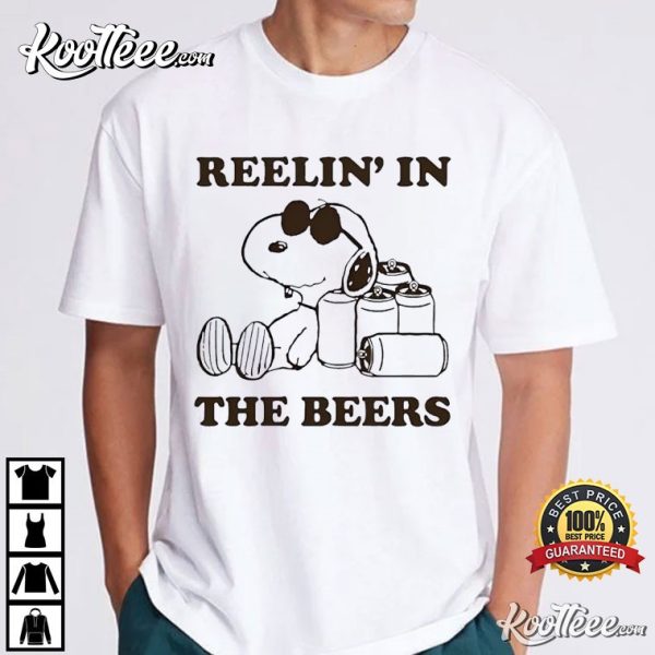 Snoopy Reelin’ In The Beers T-Shirt