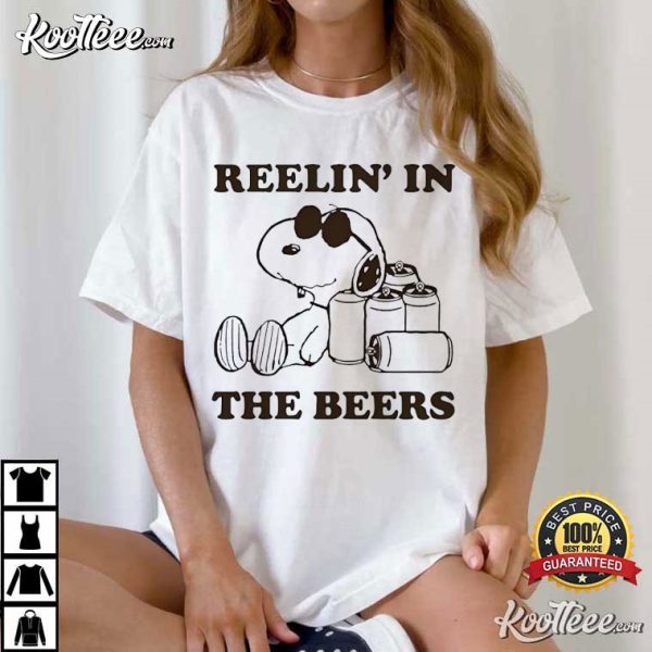 Snoopy Reelin’ In The Beers T-Shirt