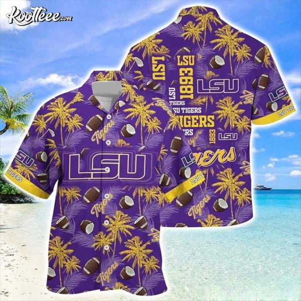 LSU Tigers Coconut Pattern Summer Hawaiian Shirt