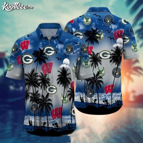 Wisconsin Sports Team Gift For Fan Hawaiian Shirt