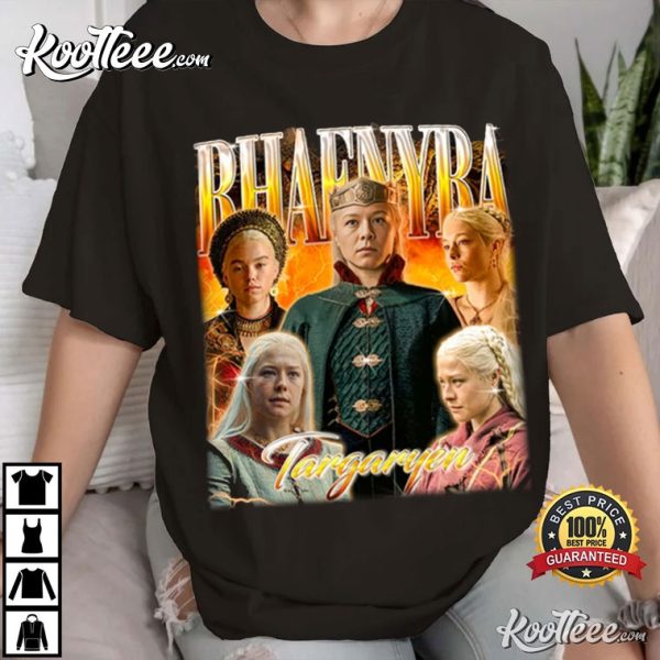 Rhaenyra Targaryen Team Black GOT Retro 90s T-Shirt