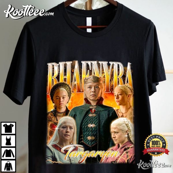 Rhaenyra Targaryen Team Black GOT Retro 90s T-Shirt