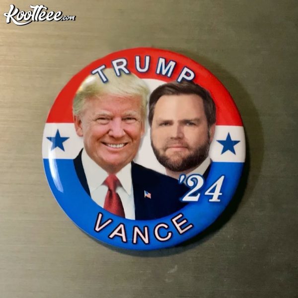 Trump Vance 2024 Election Campaign Pin Button