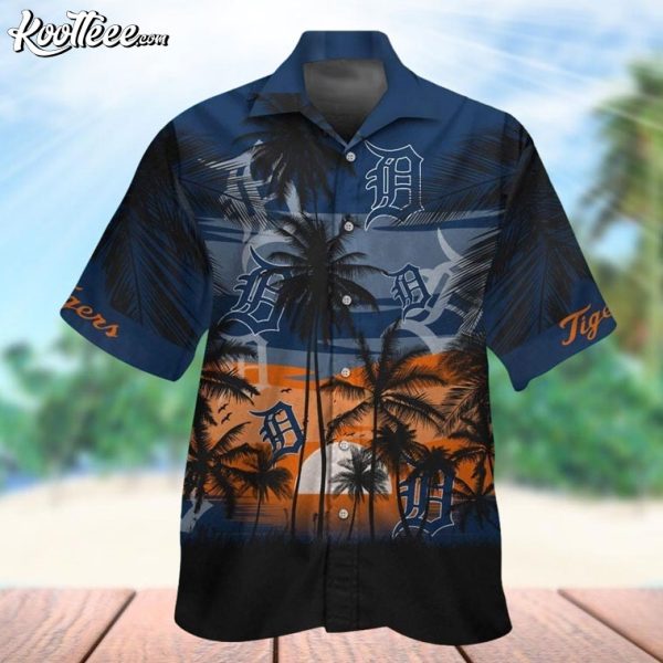 Detroit Tigers Tropical Paradise Hawaiian Shirt