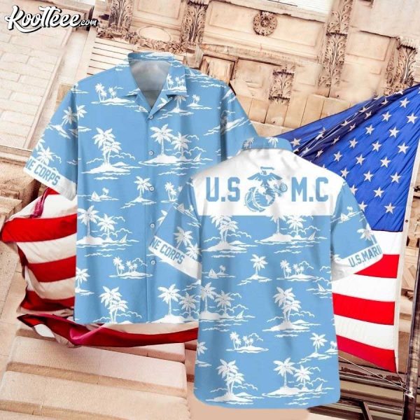 US Marine Corps Hawaiian Shirt