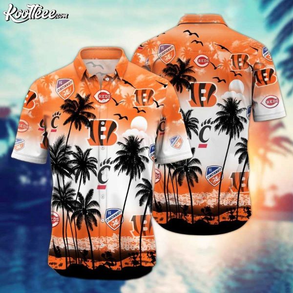 Cincinnati Sports Team Hawaiian Shirt