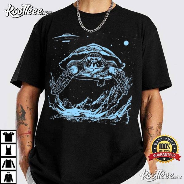 Cosmic Sea Turtle UFO T-Shirt