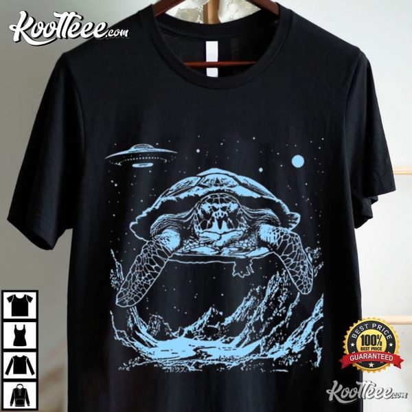 Cosmic Sea Turtle UFO T-Shirt