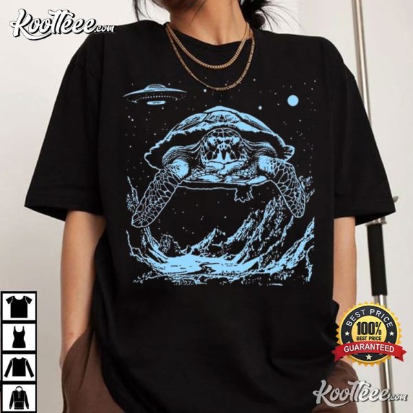 Cosmic Sea Turtle UFO T-Shirt