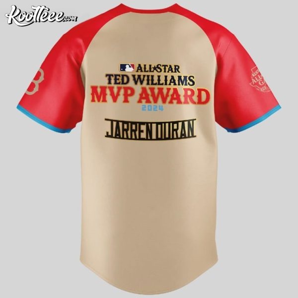 Jarren Duran Red Sox All Star Ted Williams MVP Awards 2024 Baseball Jersey