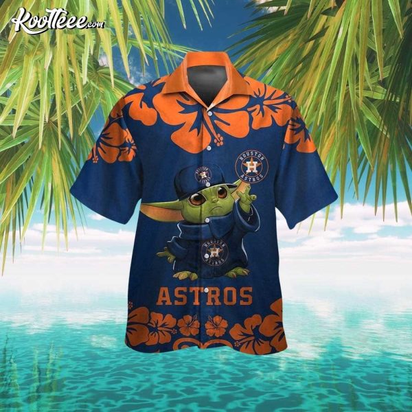 Houston Astros Baby Yoda Hawaiian Shirt