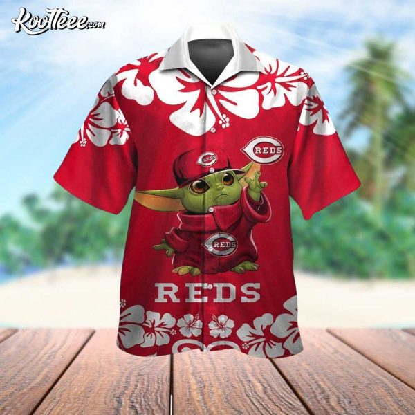 Cincinnati Reds Baby Yoda Hawaiian Shirt