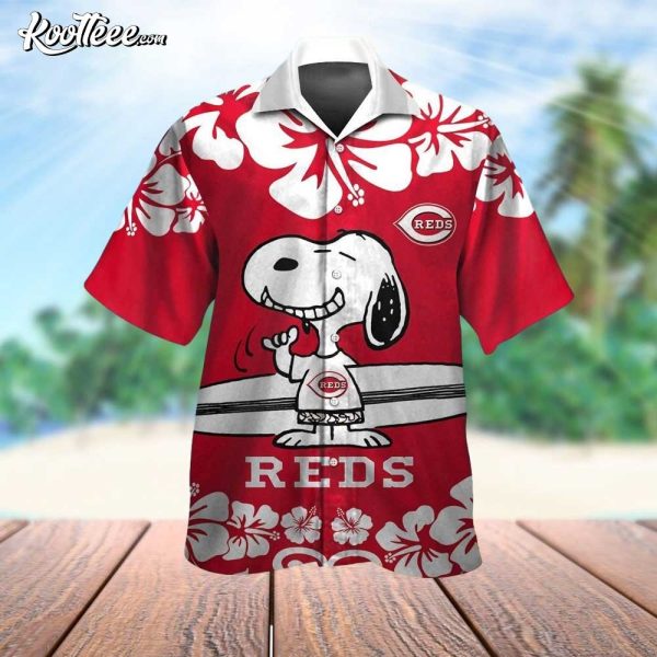 Cincinnati Reds Snoopy Summer Hawaiian Shirt