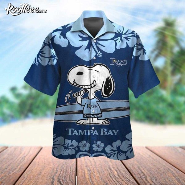 Tampa Bay Rays Snoopy Tropical Hawaiian Shirt