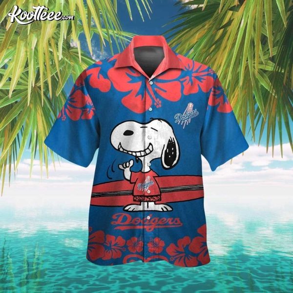 Dodgers Snoopy Island Adventure Hawaiian Shirt