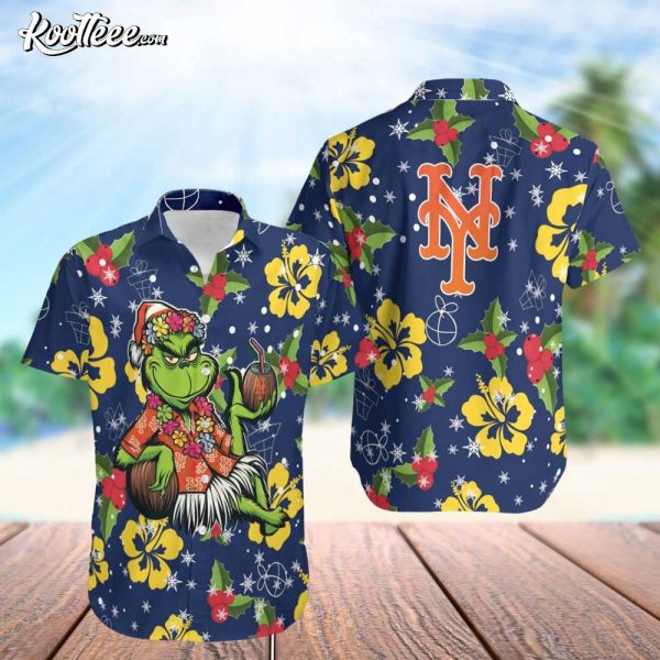 MLB New York Mets Aloha Grinch Hawaiian Shirt