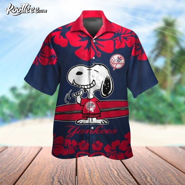 New York Yankees Snoopy Hawaiian Shirt