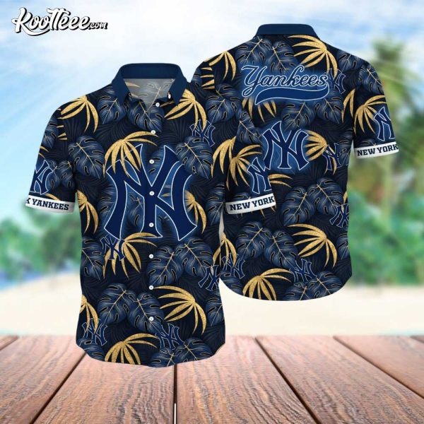 New York Yankees Palm Cove Tropicana Hawaiian Shirt