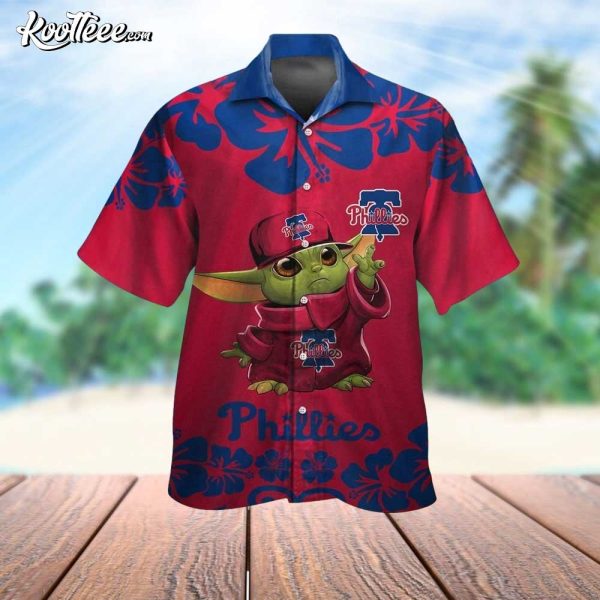 Philadelphia Phillies Baby Yoda Hawaiian Shirt