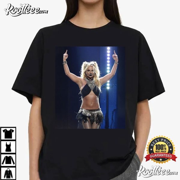 Britney Spears Middle Finger T-Shirt