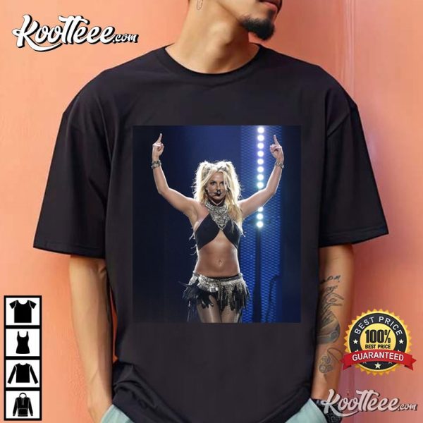 Britney Spears Middle Finger T-Shirt