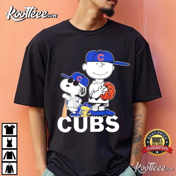 Chicago Cubs Charlie Brown Snoopy Peanuts T-Shirt