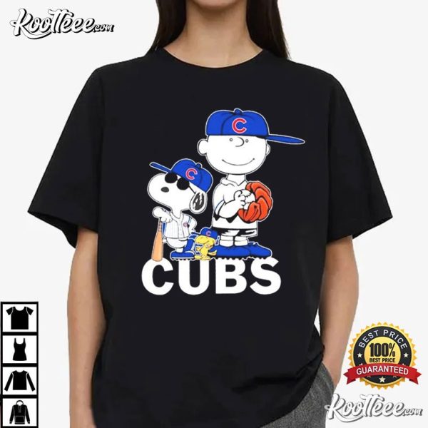 Chicago Cubs Charlie Brown Snoopy Peanuts T-Shirt