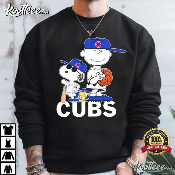 Chicago Cubs Charlie Brown Snoopy Peanuts T-Shirt