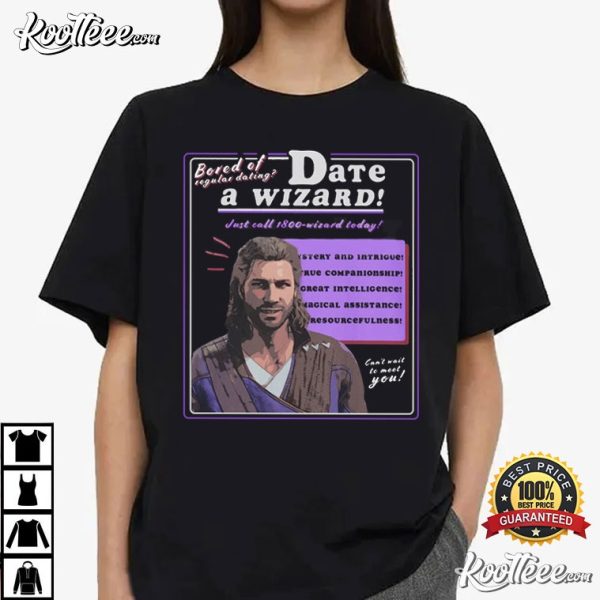 Baldurs Gate 3 Date A Wizard T-Shirt