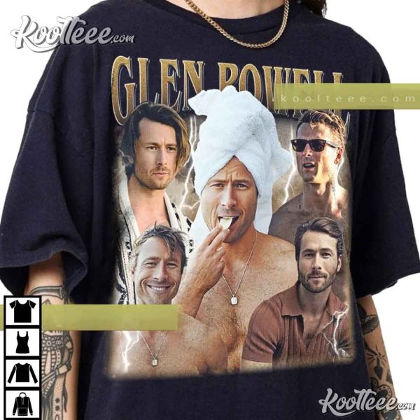 Glen Powell Vintage Gift For Fan T-Shirt