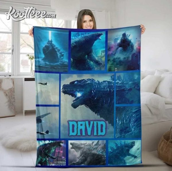 Godzilla King Of The Monsters Custom Fleece Blanket