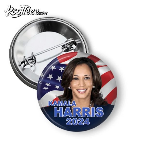 Kamala Harris For President 2024 Election Political Pin Button