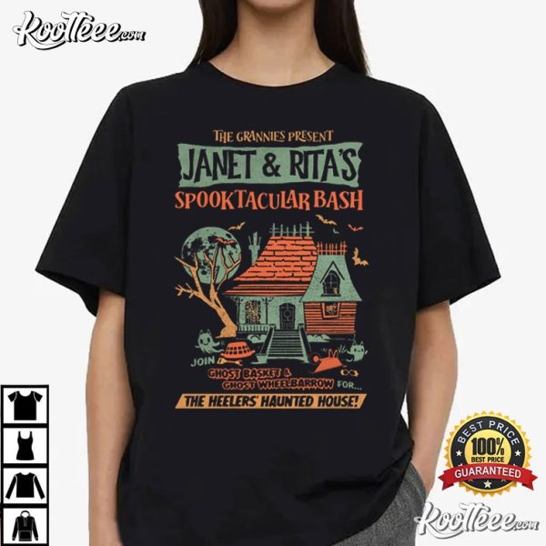 Janet And Rita Bluey The Heelers Haunted House T-Shirt