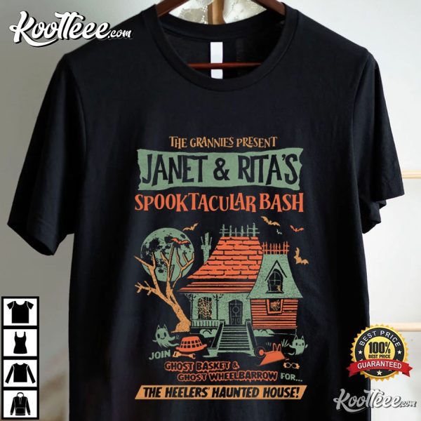 Janet And Rita Bluey The Heelers Haunted House T-Shirt