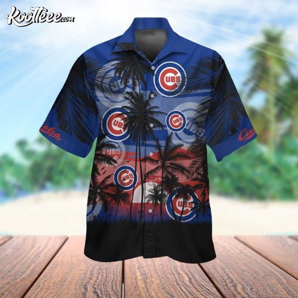 Chicago Cubs Clark Street Sunset Hawaiian Shirt