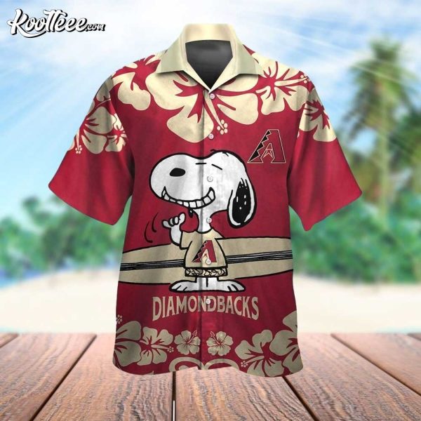 Arizona Diamondbacks Snoopy Tropical Hawaiian Shirt